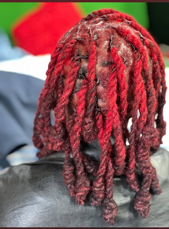 Mwas Salon hairstyle from another angle