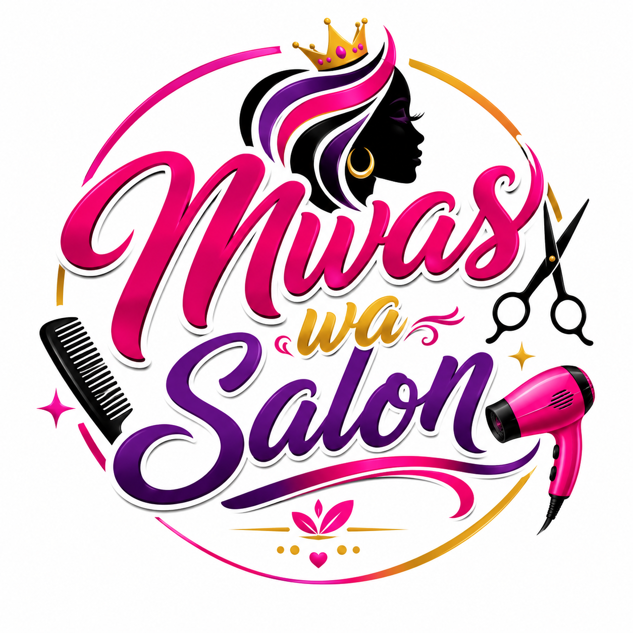 Mwas Salon & Barbershop logo